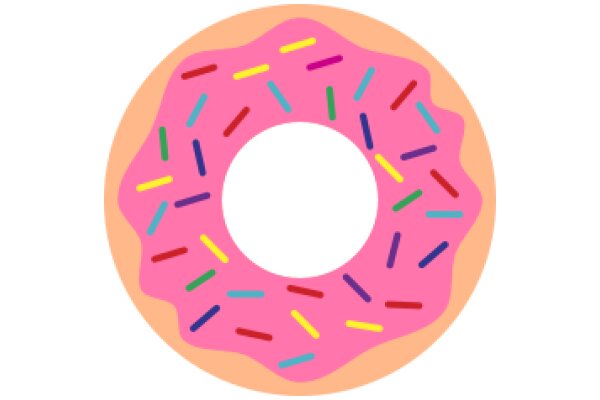 Colorful Sprinkle Donut