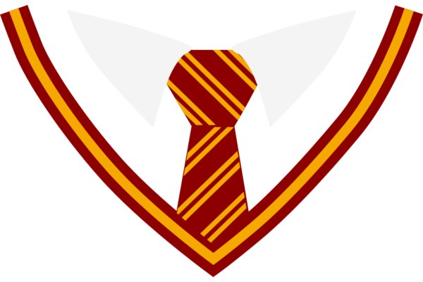 Stylish Gryffindor Tie with Gold Stripes