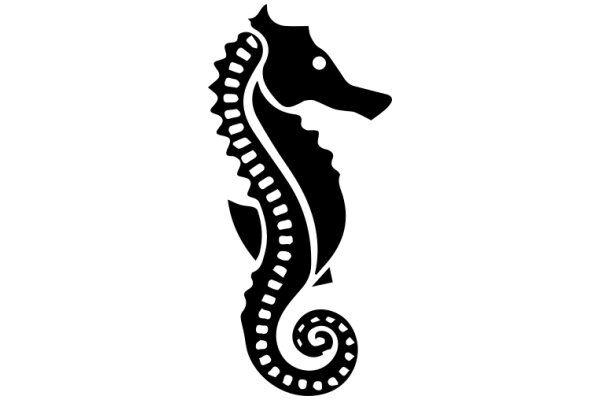 Stylized Seahorse Design