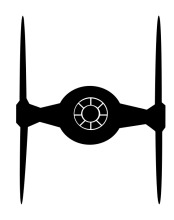 Black and White Illustration of a Propeller