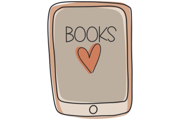 A Digital Display of Books and a Heart