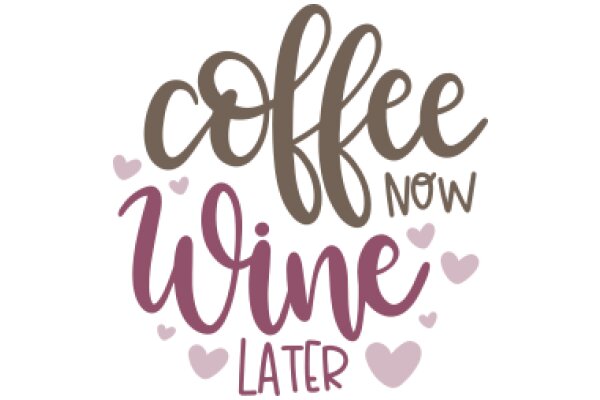 Coffee Now, Wine Later: A Playful Guide to Enjoying Life's Simple Pleasures