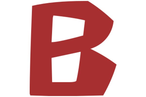 Digital Art: A Red Pixelated Letter 'B'