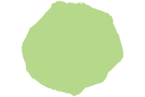 A Solid Green Circle on a White Background