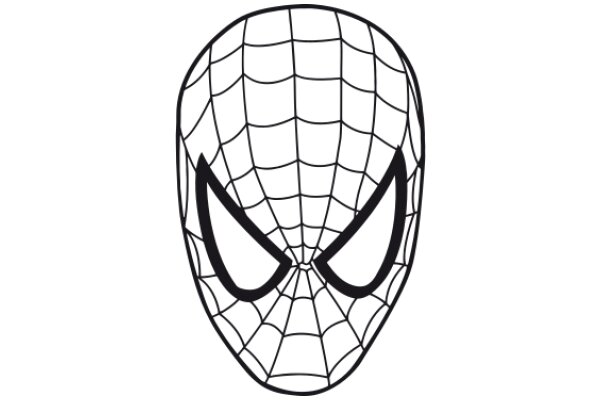 Simplified Spider-Man Mask Design