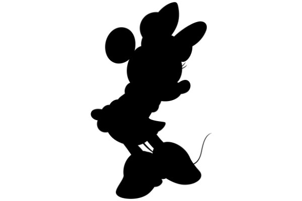 Silhouette of a Silly Character: A Playful and Mysterious Design