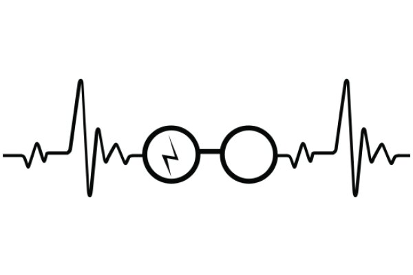 Simplistic ECG Line Graph with a Clock Icon