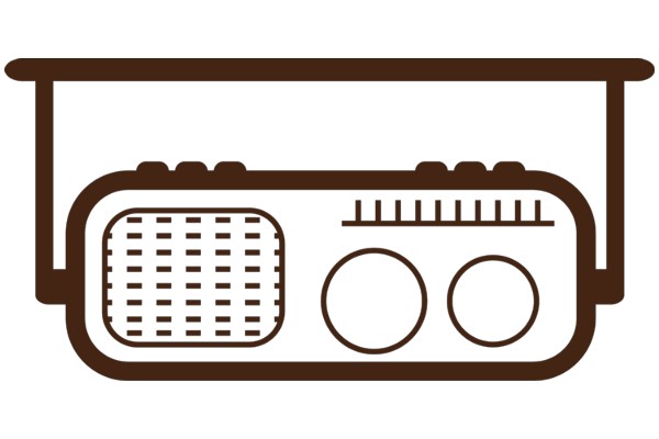 A Simple, Stylized Icon of a Radio