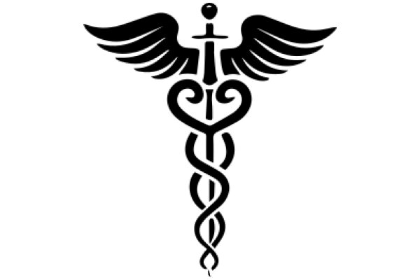 Stylized Medical Cross with Wings