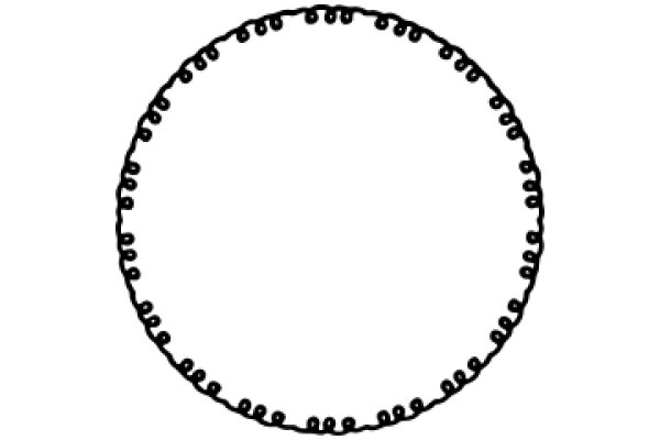 A Simple, Illustration of a Circle with a Scalloped Edge