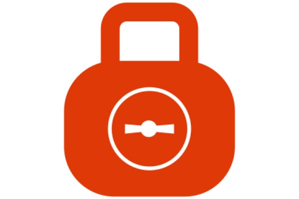 Vibrant Red Padlock Icon