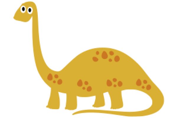 A Friendly Yellow Dinosaur with Spots