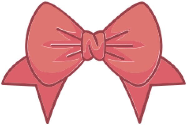 A Pink Bow on a White Background