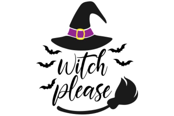 Witch's Plea: A Halloween-themed logo for a business or event.