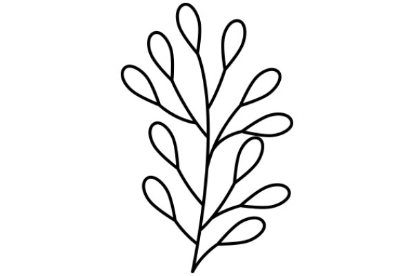 Stylized Artwork of a Plant