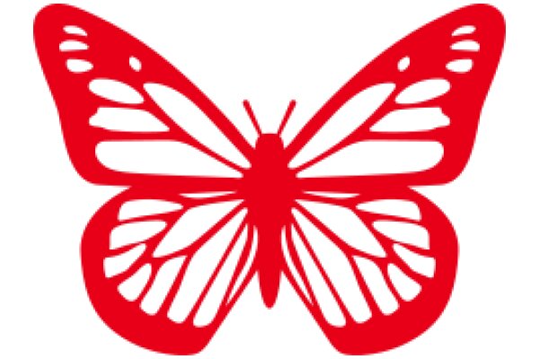 Vivid Red Butterfly Design