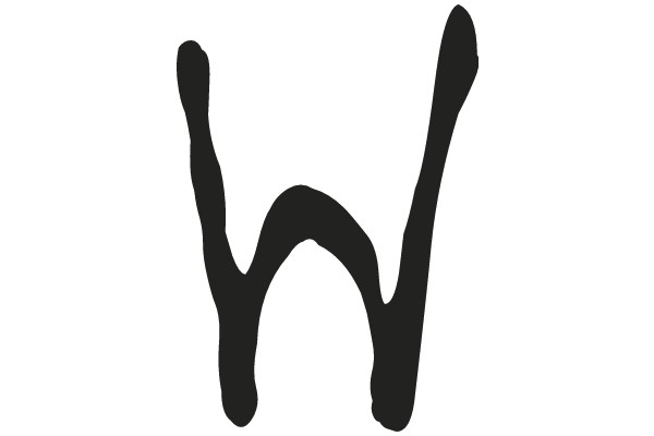 Simplistic Artwork of a Letter 'W'