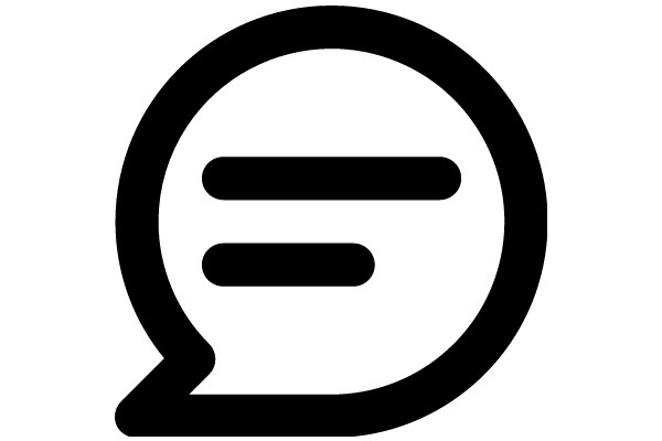 A Simple Icon of a Speech Bubble