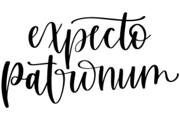 Stylish Typography: 'Expecto Patronum' in a Modern Calligraphy Style