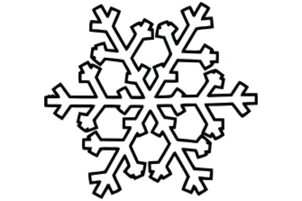 Stylized Snowflake Design