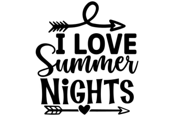 Summer Nights: A Graphic Design of a Sign