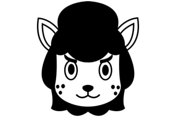 Stylized Cartoon Character: ADog with a Human-like Face and Hat