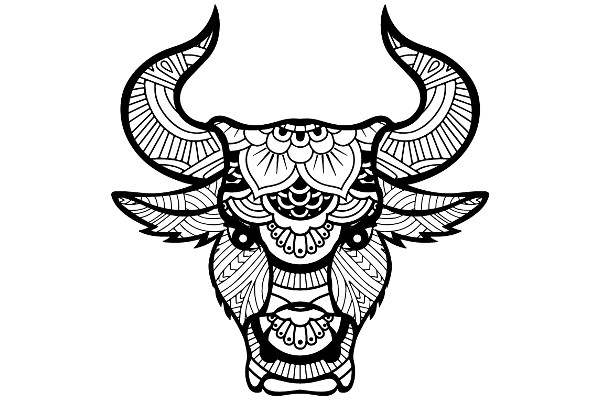 Stylized Bull Head Design