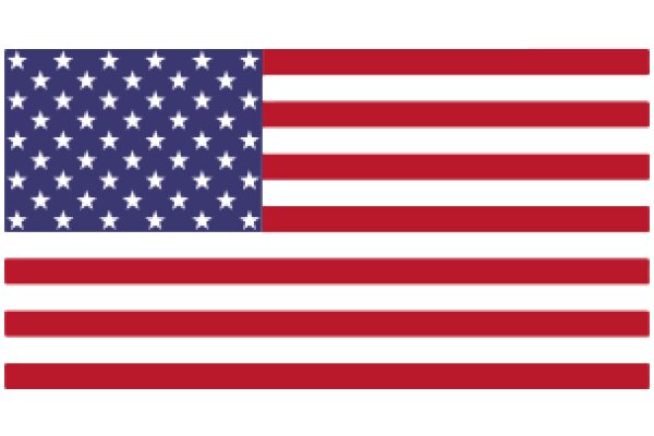 United States Flag with Stars and Stripes