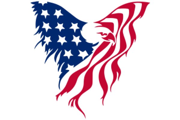 Unity in Motion: The American Eagle and Flag in a Dynamic Display