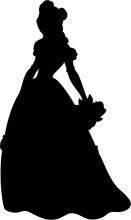 Silhouette of a Victorian Lady