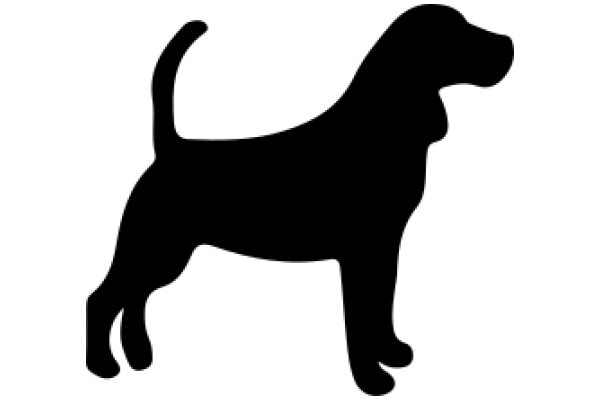 A Silhouette of a Dog's Profile