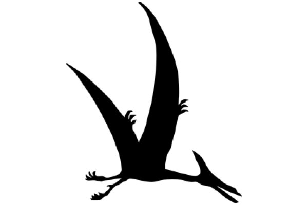 Silhouette of a Flying Dinosaur