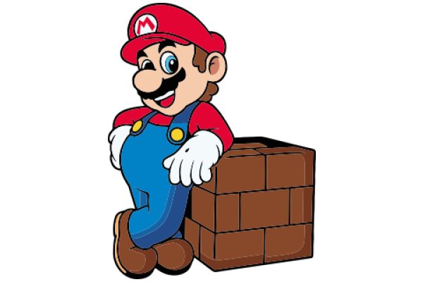 Mario's Brick Adventure: A Playful Illustration of the Iconic Character