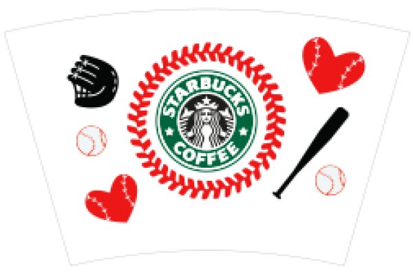 Starbucks Coffee Advertisement with Baseball Themes