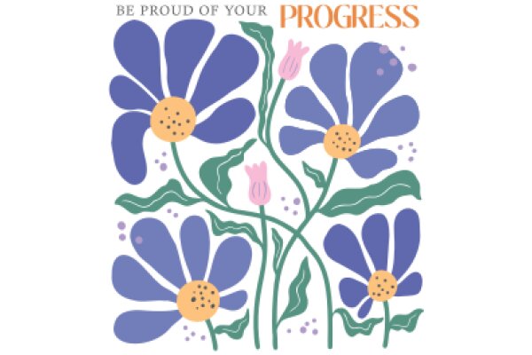 Celebrate Your Progress with a Flowery Affirmation