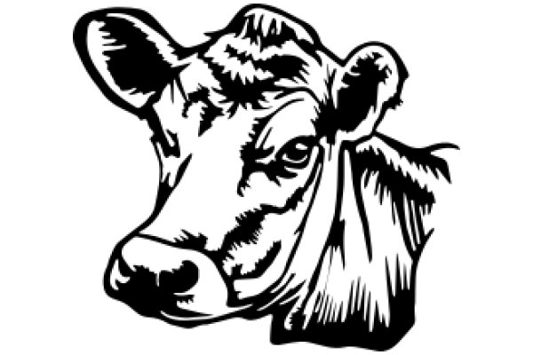 Illustration of a Cow's Head