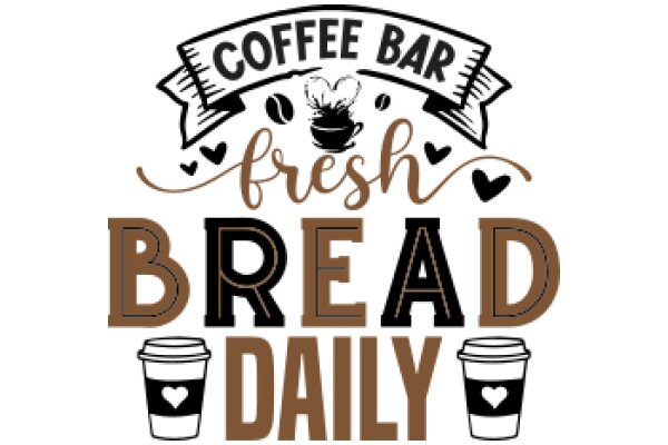 Coffee Bar Advertisement: Fresh Bread Daily