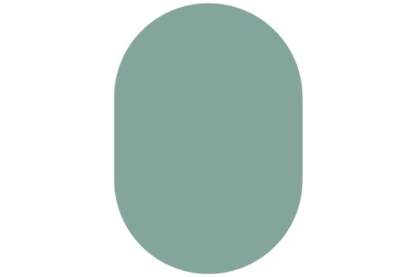 A Solid Oval in a Soft Light Blue