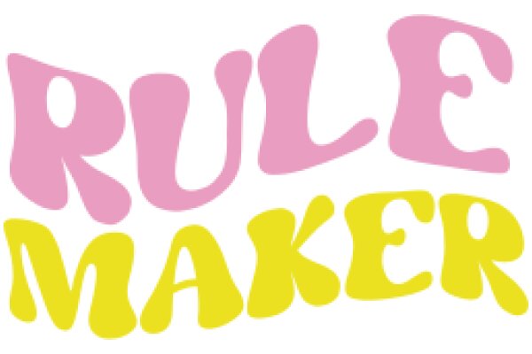 Pink and Yellow Rule Maker Logo