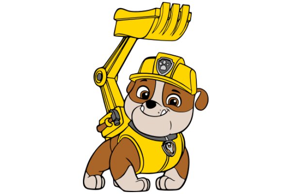 A Playful Adventure: The Yellow Dog's Construction Crew