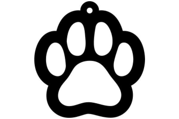 A Paw Print Symbolizing Pet Ownership or Animal Lover