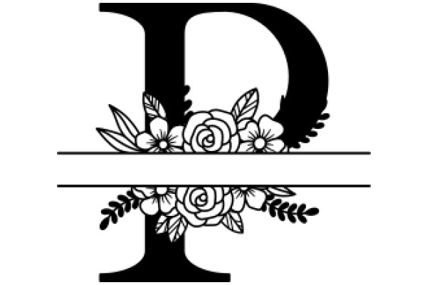 Elegant Flower Design with Letter D