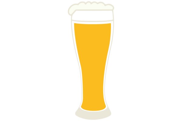 A Simple Illustration of a Beer Glass