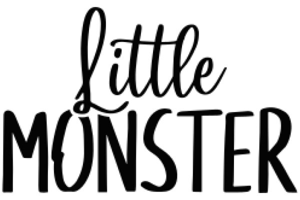 Stylish Branding: A Monochrome Logo for a Little Monster