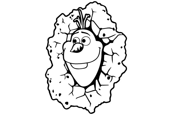 A Whimsical Character: ASmiling Vegetable