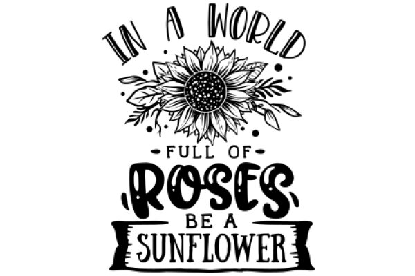 In a World Full of Roses, Be a Sunflower