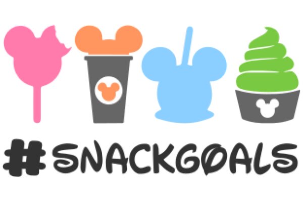 A Whimsical Snack Goals Logo