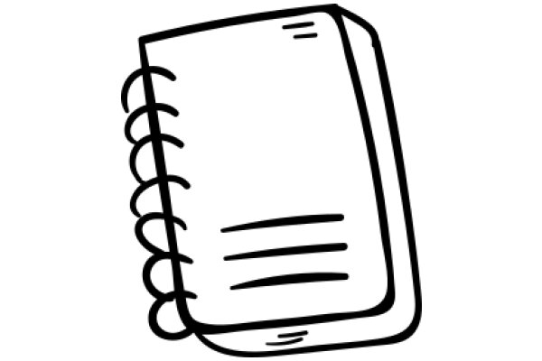 A Simple Line Drawing of a Book