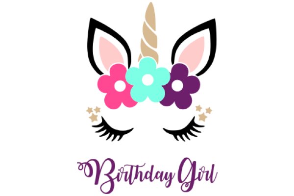 Birthday Girl: A Celebration of Unicorns and Flowers