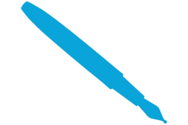 A Blue Pen on a White Background